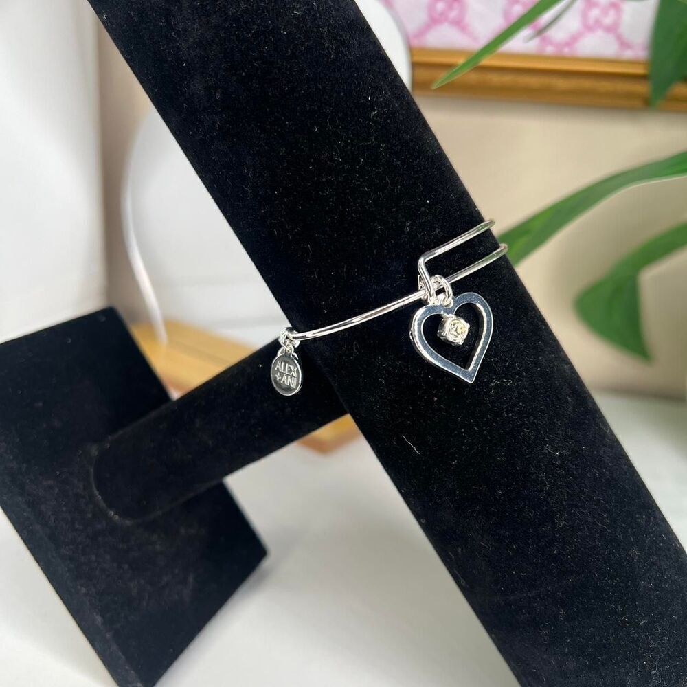 silver heart charm bracelet brand